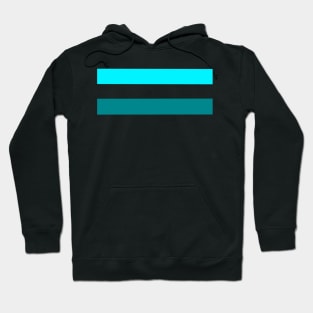 Ice Blue Stripes Hoodie